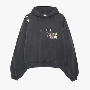 Aning Bing Alec Hoodie in Bleached size XS